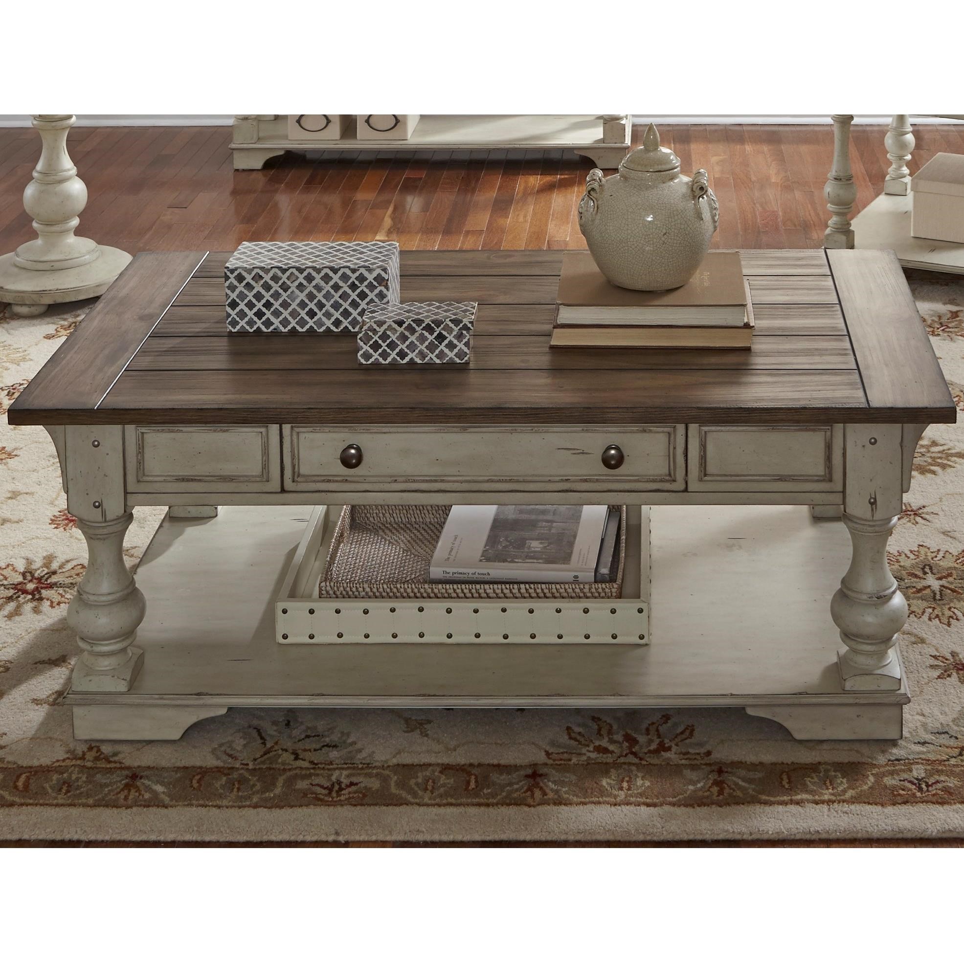 Liberty furniture industries morgan creek console table with stools sales